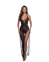 Roma Costume Sheer Desire Long Slip LI1146 in Black;Roma Costume Sheer Desire Long Slip LI1146 in Black;Roma Costume Sheer Desire Long Slip LI1146 in Black back view;Roma Costume Sheer Desire Long Slip LI1146 in Black;Roma Costume Sheer Desire Long Slip LI1146 in Black back view
