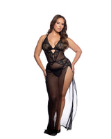 Roma Costume Sheer Desire Long Slip LI1146 in Black;Roma Costume Sheer Desire Long Slip LI1146 in Black;Roma Costume Sheer Desire Long Slip LI1146 in Black back view;Roma Costume Sheer Desire Long Slip LI1146 in Black;Roma Costume Sheer Desire Long Slip LI1146 in Black back view