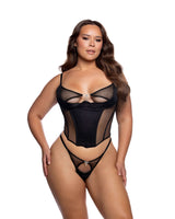 Roma Costume Midnight Shimmer 2PC Bustier Set LI1155 in Black;Roma Costume Midnight Shimmer 2PC Bustier Set LI1155 in Black;Roma Costume Midnight Shimmer 2PC Bustier Set LI1155 in Black back view;Roma Costume Midnight Shimmer 2PC Bustier Set LI1155 in Black;Roma Costume Midnight Shimmer 2PC Bustier Set LI1155 in Black back view