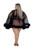 Roma Costume Hollywood Glam Luxury Mini Robe - Roma Costume - Flyclothing LLC