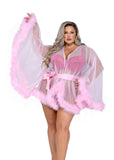 Roma Confidential LI531 Hollywood Glam Luxury Mini Robe - Roma Confidential - Flyclothing LLC