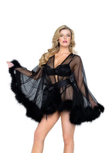Roma Costume Hollywood Glam Luxury Mini Robe - Roma Costume - Flyclothing LLC