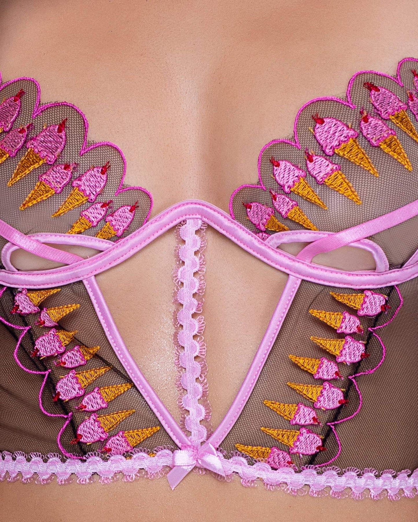 Roma Costume LI598 Strawberry Sherbet 2-Piece Bustier Short Set - Roma Costume - Flyclothing LLC