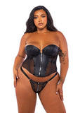Roma Costume Lust & Leather Corset 2-Piece Set - Roma Costume