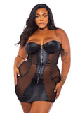 Roma Costume Lust & Leather Dress - Roma Costume