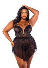Roma Costume Belle Noir 3-Piece Garter Skirt Set - Roma Costume - Flyclothing LLC