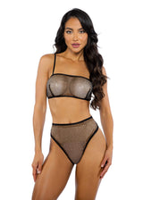 Roma Costume Think Pink Rhinestone Tube 2-Piece Short Set - Roma Costume - Flyclothing LLC