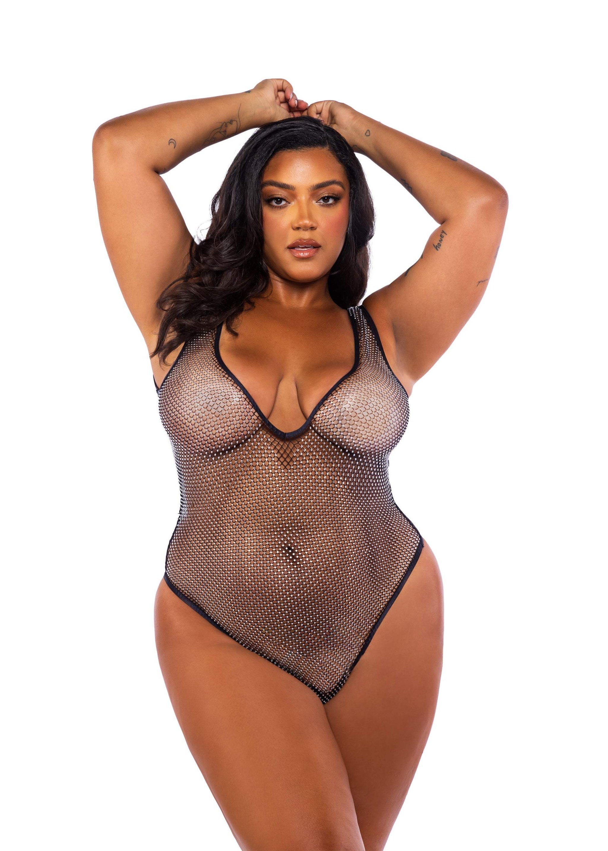 Roma Costume Think Pink Rhinestone Teddy - Roma Costume - Flyclothing LLC