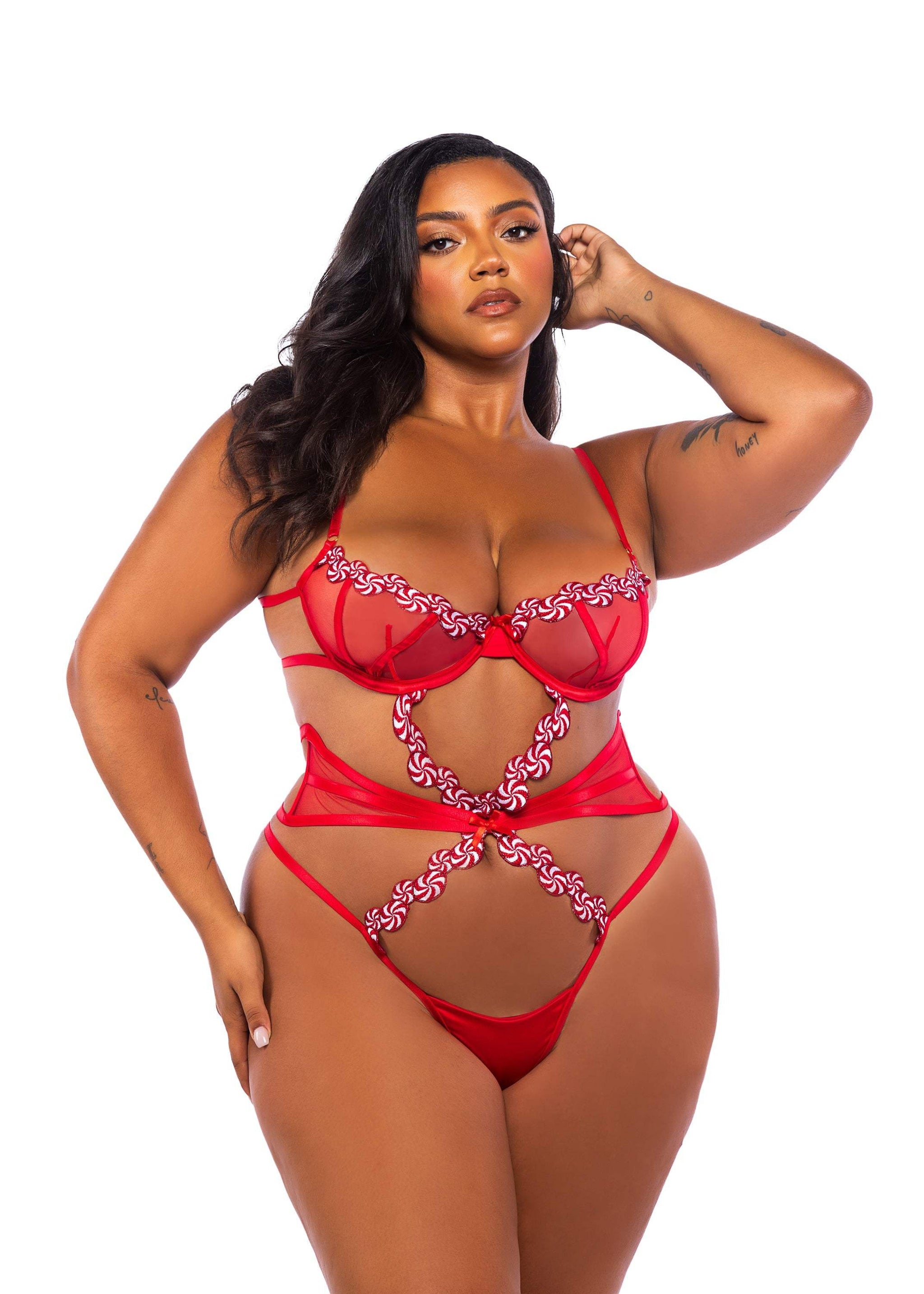 Roma Costume Peppermint Kiss Teddy - Roma Costume - Flyclothing LLC