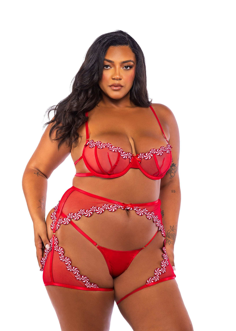 Roma Costume Peppermint Kiss 3-Piece Chaps Set - Roma Costume - Flyclothing LLC