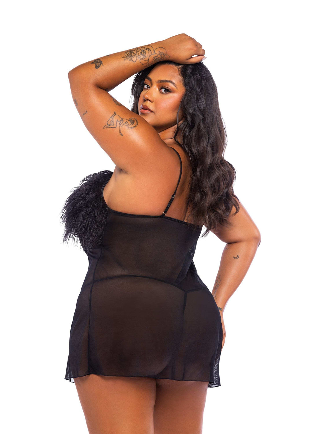 Roma Costume Amelia 2-Piece Feather Babydoll - Roma Costume - Flyclothing LLC