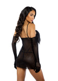 Roma Costume Amelia 2-Piece Feather Babydoll - Roma Costume - Flyclothing LLC