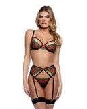 Roma Confidential LI792 Cherry Delight Babydoll 3pc Set Lingerie - Roma Confidential