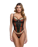 Roma Confidential LI793 Cherry Delight Corset 2pc Set Lingerie - Roma Confidential