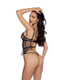 Roma Confidential LI843 Blossom Beauty Peplum Teddy - Roma Confidential - Flyclothing LLC