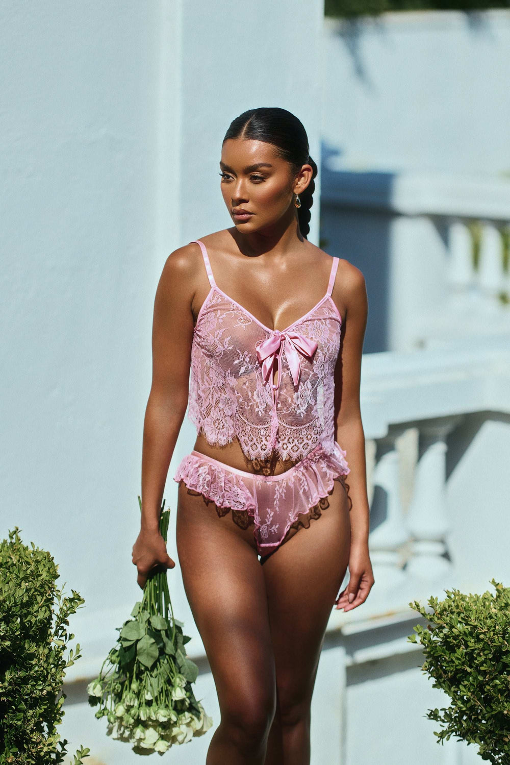 Roma Confidential LI868 Lace Essentials Cami 2-Piece Set - Roma Confidential - Flyclothing LLC