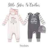 Little Sister Baby Girl Cotton Romper - Tesa Babe - Flyclothing LLC