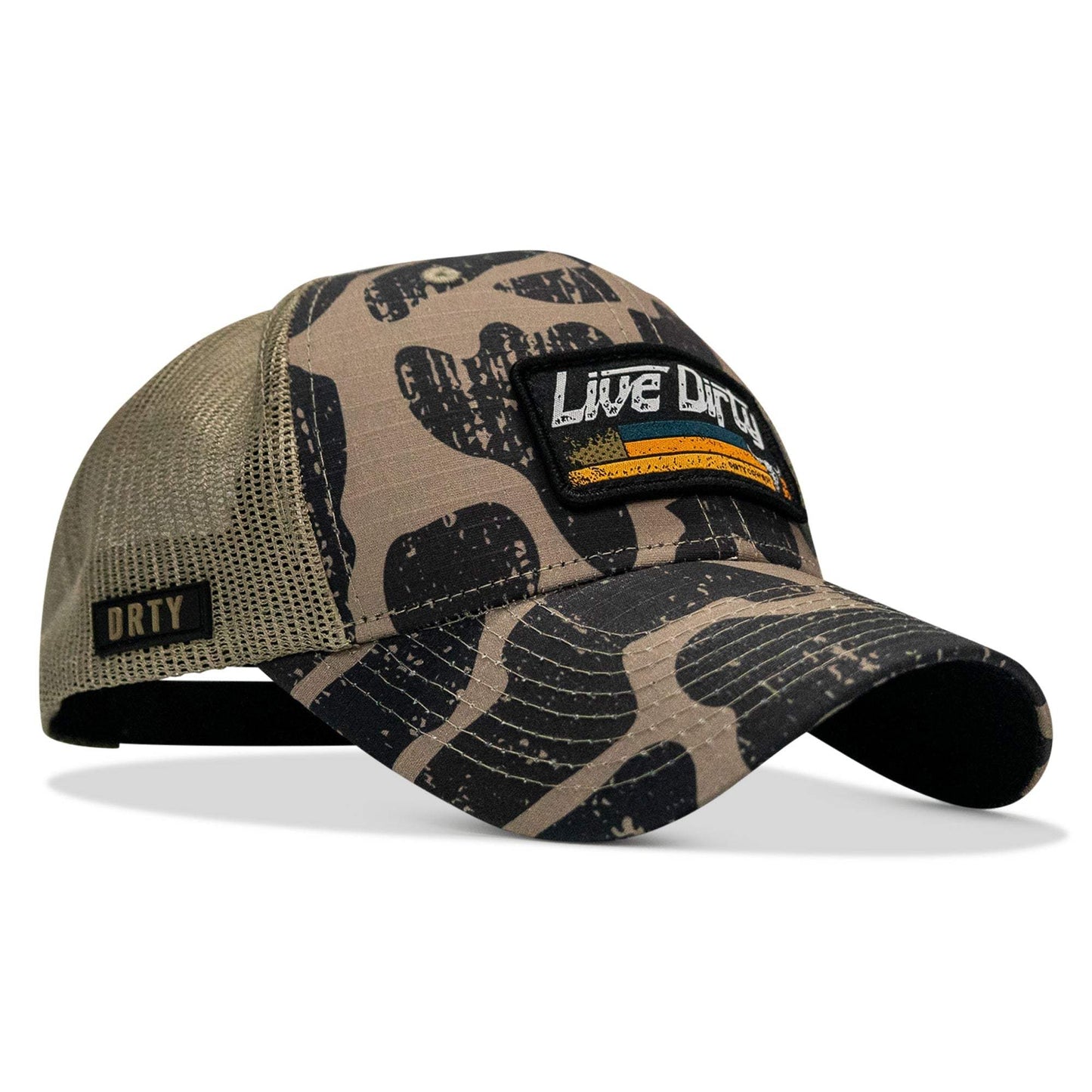 Live Dirty Patch Original Ripstop Classic Snapback Hat - DIRTY COWBOY USA - Flyclothing LLC