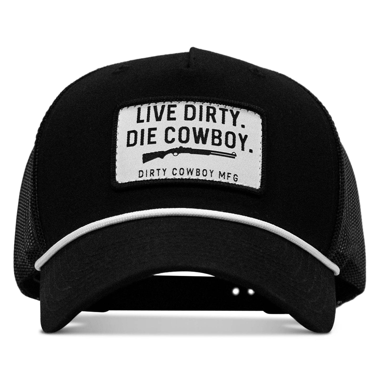 Live Dirty Die Cowboy Patch Rope Snapback Hat - DIRTY COWBOY USA - Flyclothing LLC