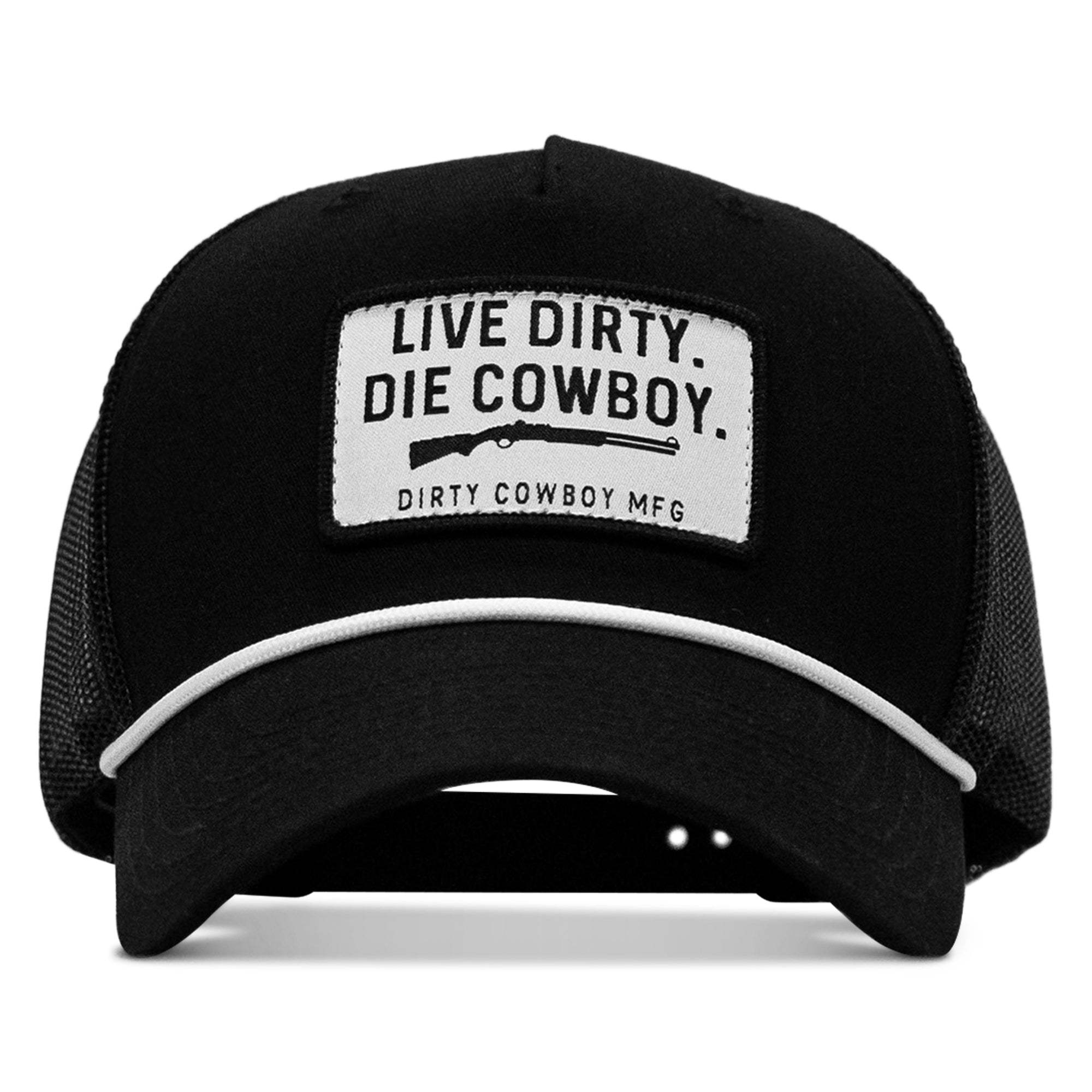 Live Dirty Die Cowboy Patch Rope Snapback Hat - DIRTY COWBOY USA - Flyclothing LLC