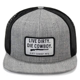 Live Dirty. Die Cowboy. Flatbill SnapBack - DIRTY COWBOY USA - Flyclothing LLC