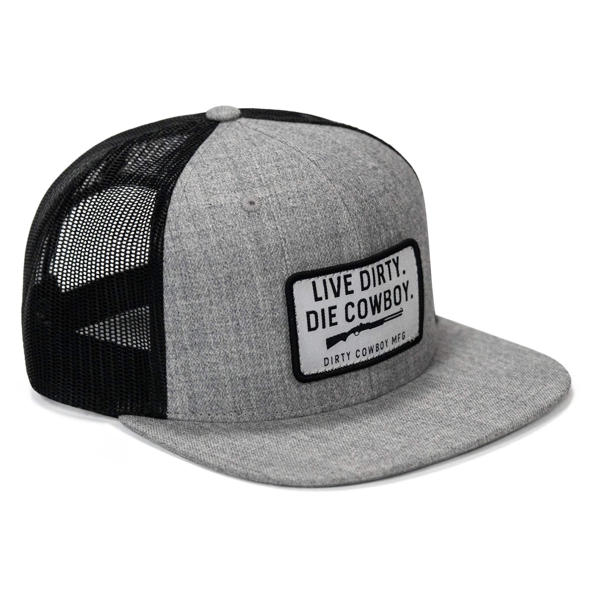 Live Dirty. Die Cowboy. Flatbill SnapBack - DIRTY COWBOY USA - Flyclothing LLC