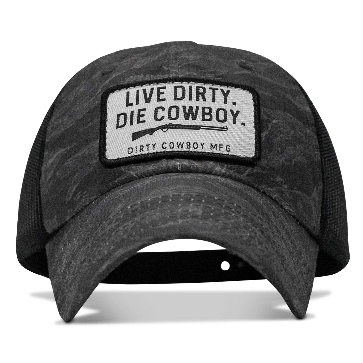 Live Dirty. Die Cowboy Patch Tactical Ripstop Mesh Snapback Hat - DIRTY COWBOY USA - Flyclothing LLC