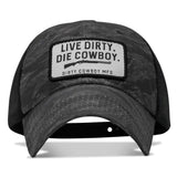 Live Dirty. Die Cowboy Patch Tactical Ripstop Mesh Snapback Hat - DIRTY COWBOY USA - Flyclothing LLC
