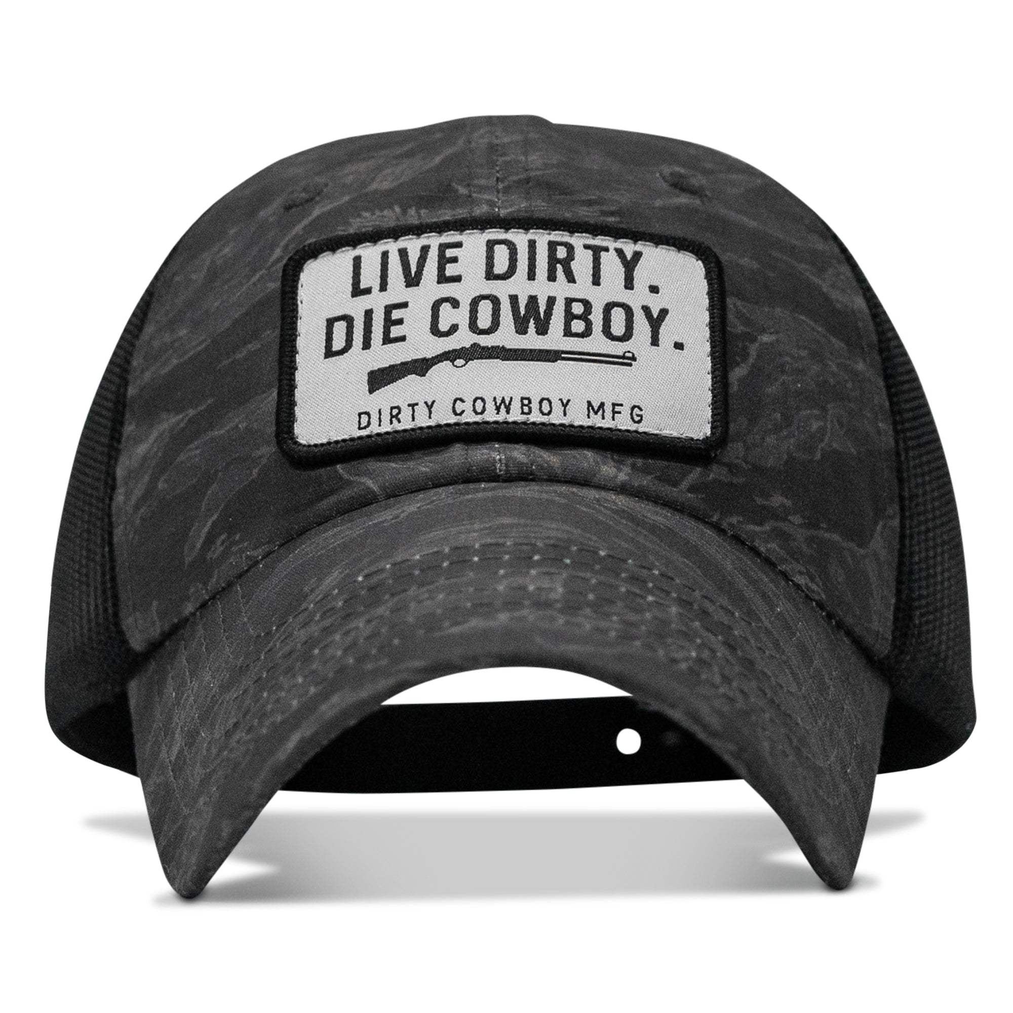 Live Dirty. Die Cowboy Patch Tactical Ripstop Mesh Snapback Hat - DIRTY COWBOY USA - Flyclothing LLC