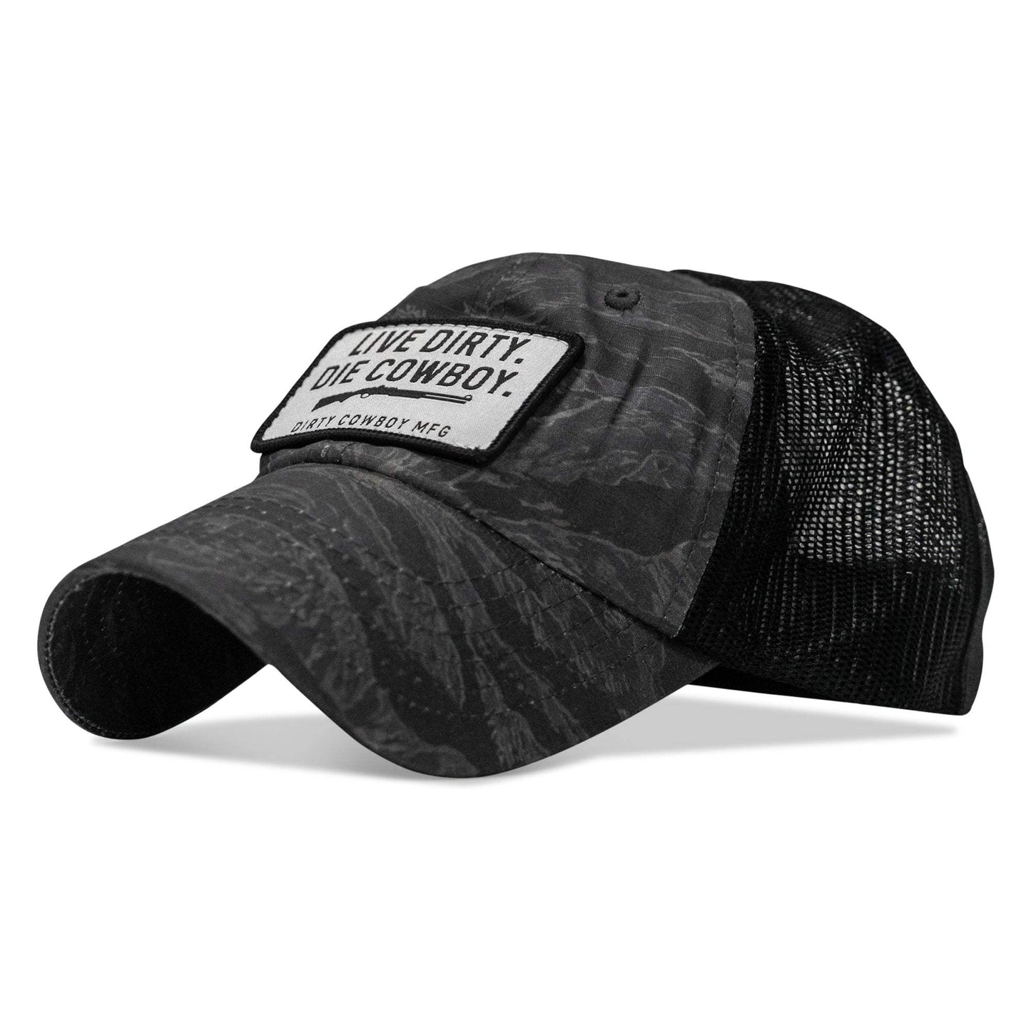 Live Dirty. Die Cowboy Patch Tactical Ripstop Mesh Snapback Hat - DIRTY COWBOY USA - Flyclothing LLC
