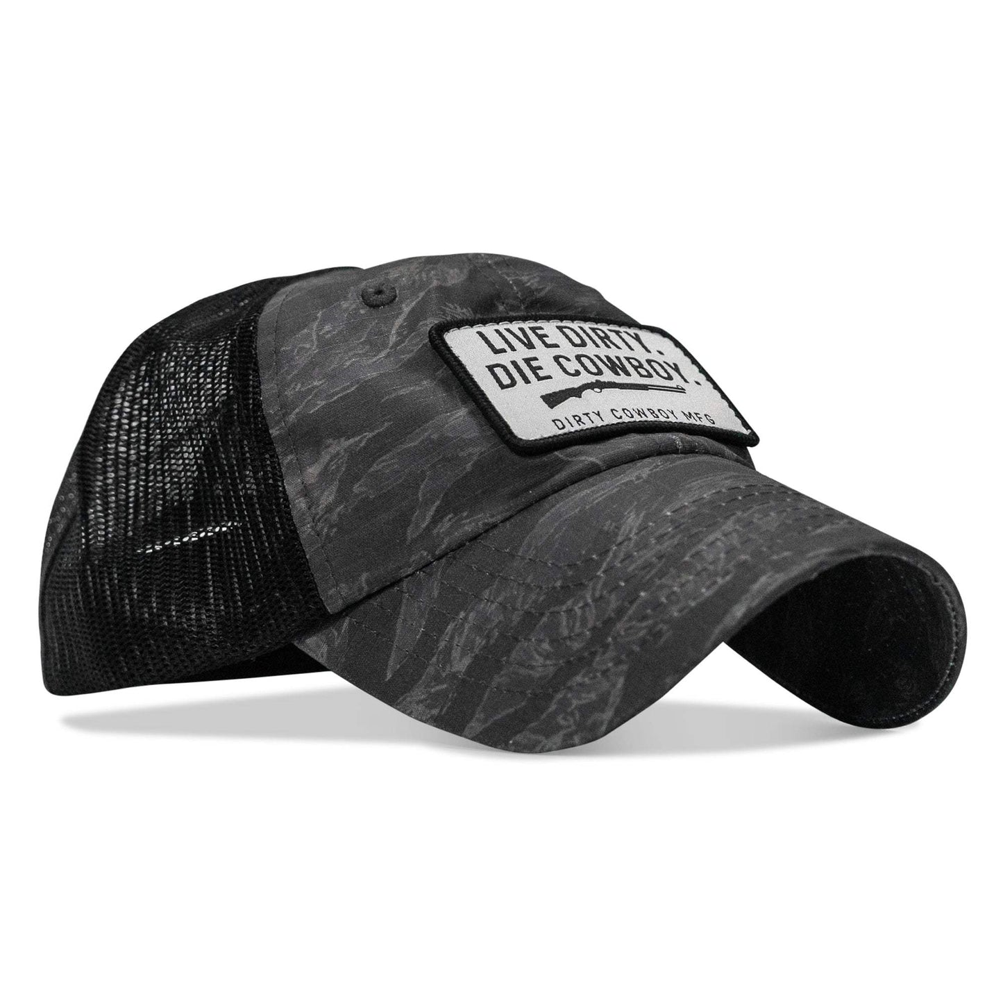 Live Dirty. Die Cowboy Patch Tactical Ripstop Mesh Snapback Hat - DIRTY COWBOY USA - Flyclothing LLC