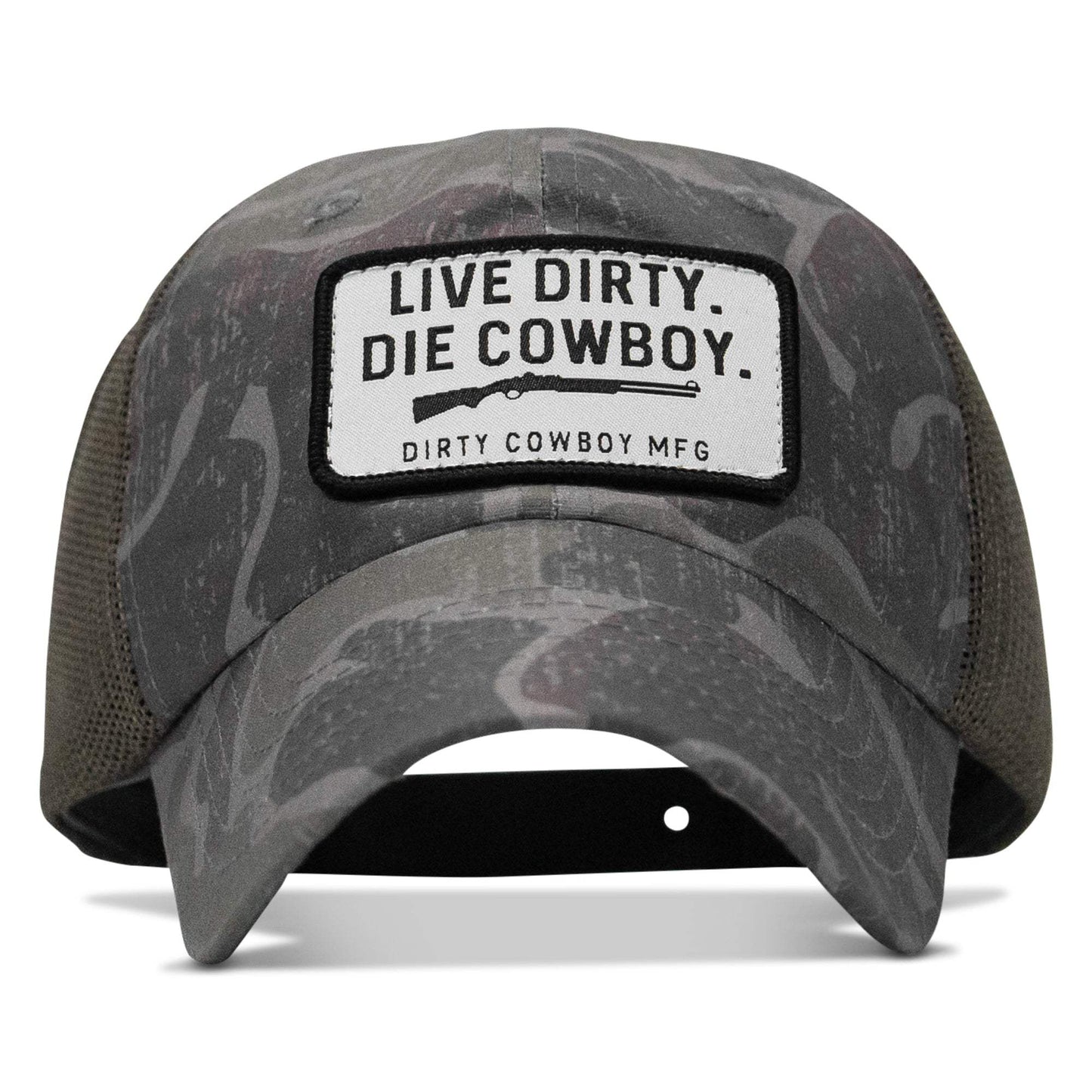 Live Dirty. Die Cowboy Patch Tactical Ripstop Mesh Snapback Hat - DIRTY COWBOY USA - Flyclothing LLC