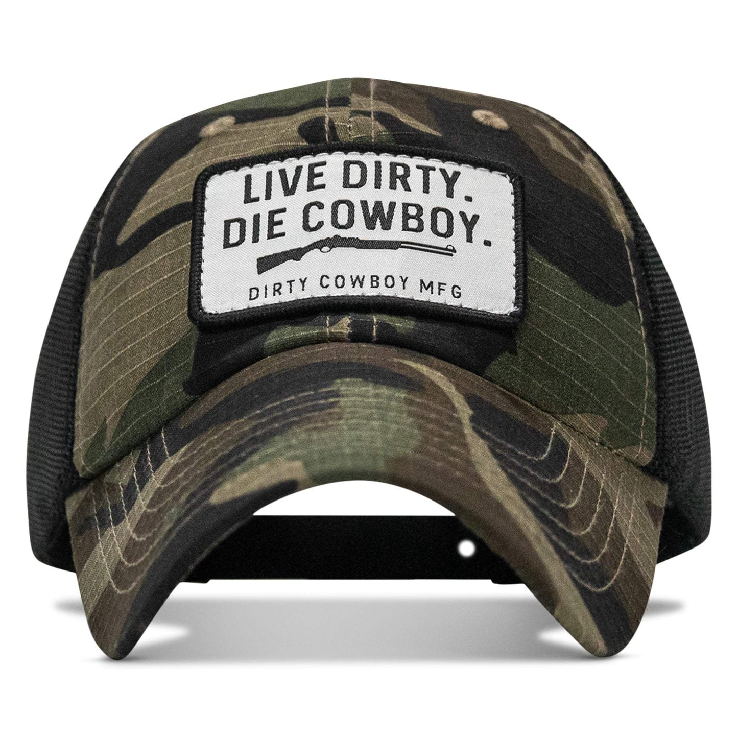 Live Dirty. Die Cowboy Patch Tactical Ripstop Mesh Snapback Hat - DIRTY COWBOY USA - Flyclothing LLC