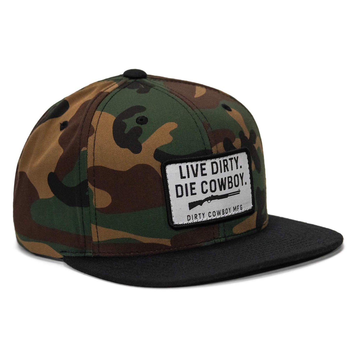 Live Dirty. Die Cowboy. Flatbill SnapBack - DIRTY COWBOY USA - Flyclothing LLC