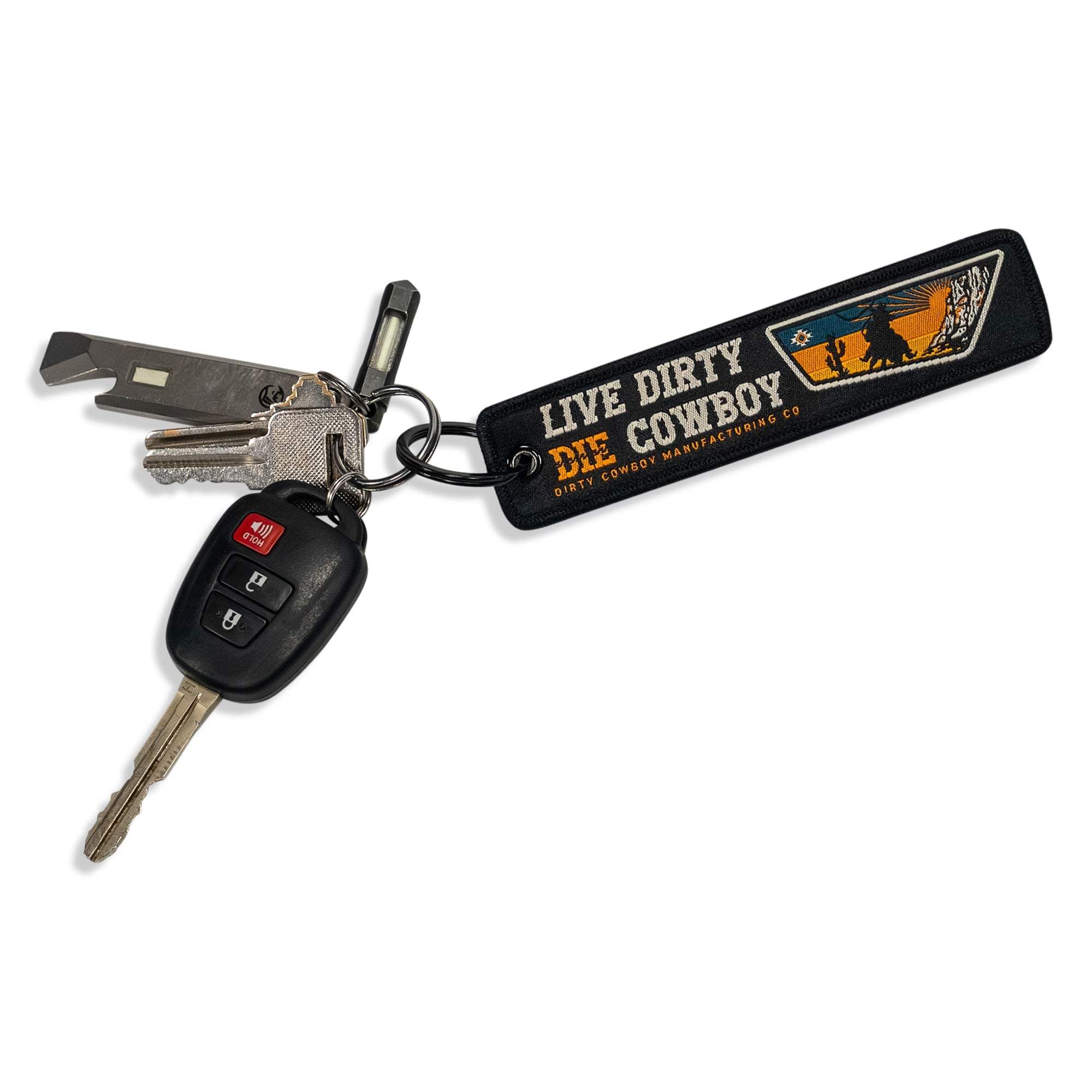 Live Dirty. Die Cowboy. Flight Keychain - DIRTY COWBOY USA - Flyclothing LLC