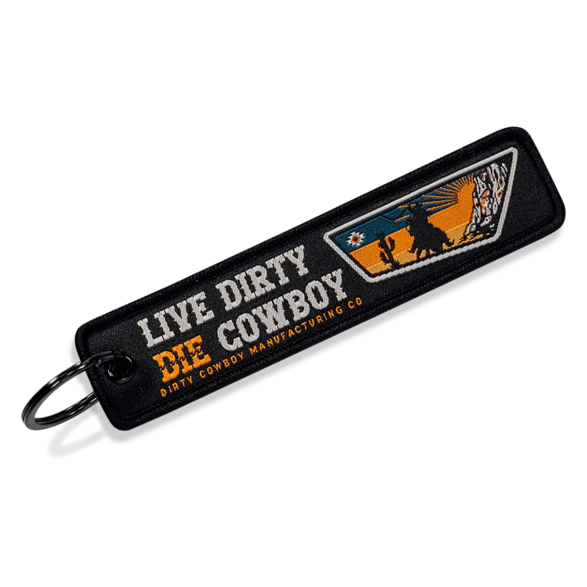 Live Dirty. Die Cowboy. Flight Keychain - DIRTY COWBOY USA - Flyclothing LLC