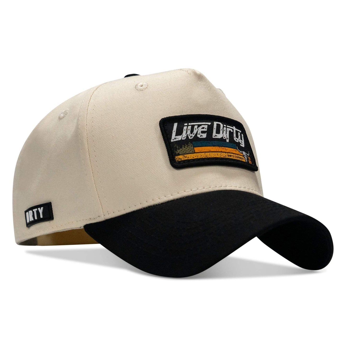 Live Dirty Western Patch 5 Panel Workhorse Snapback - DIRTY COWBOY USA - Flyclothing LLC