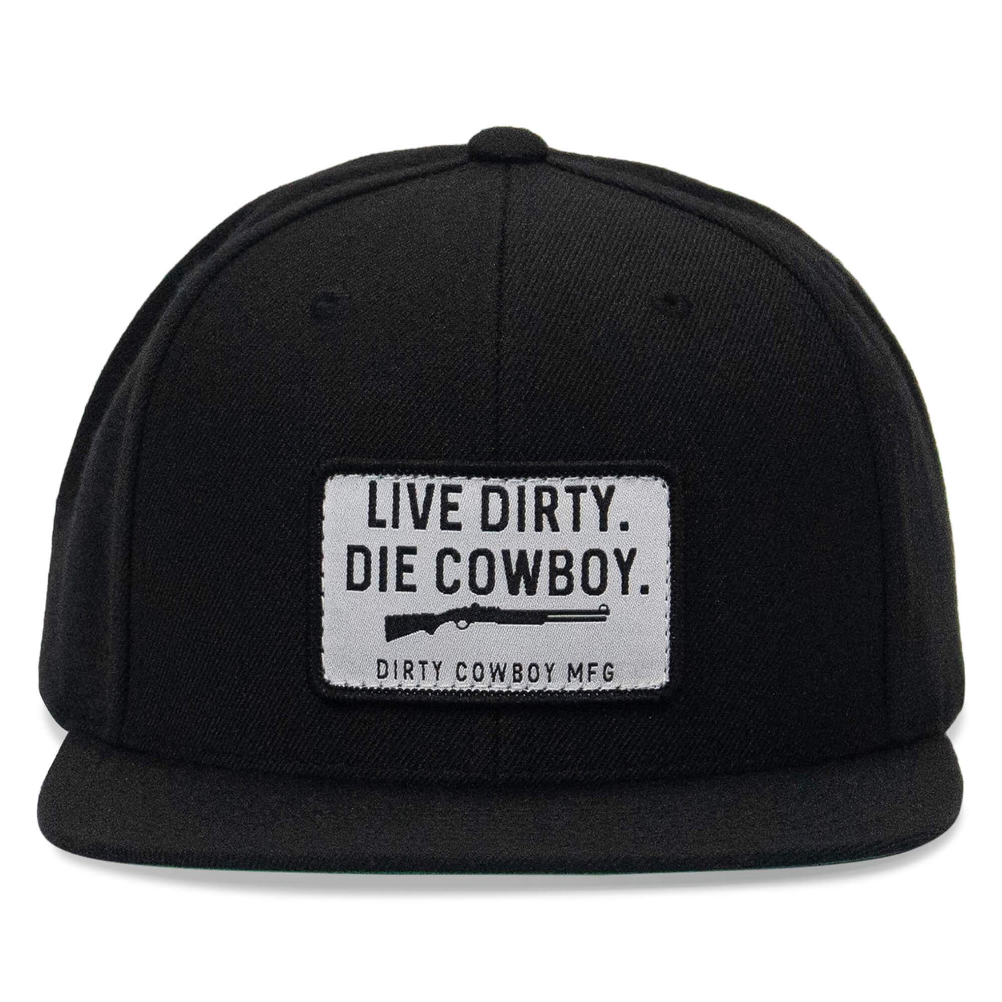Live Dirty. Die Cowboy. Flatbill SnapBack - DIRTY COWBOY USA - Flyclothing LLC