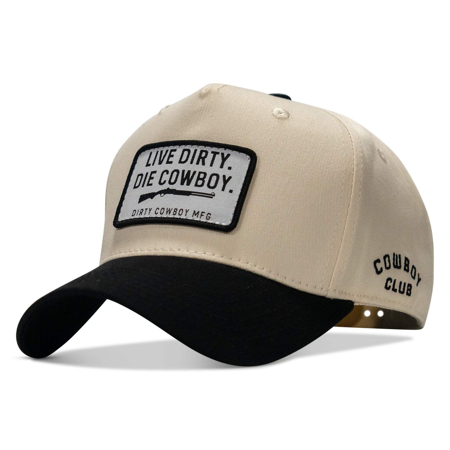 Live Dirty. Die Cowboy Patch 5 Panel Workhorse Snapback - DIRTY COWBOY USA - Flyclothing LLC