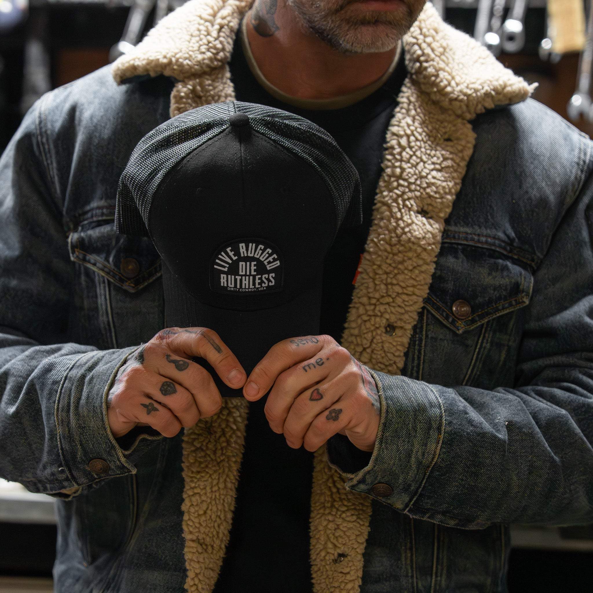 Live Rugged. Die Ruthless Patch Snapback Hat - DIRTY COWBOY USA - Flyclothing LLC