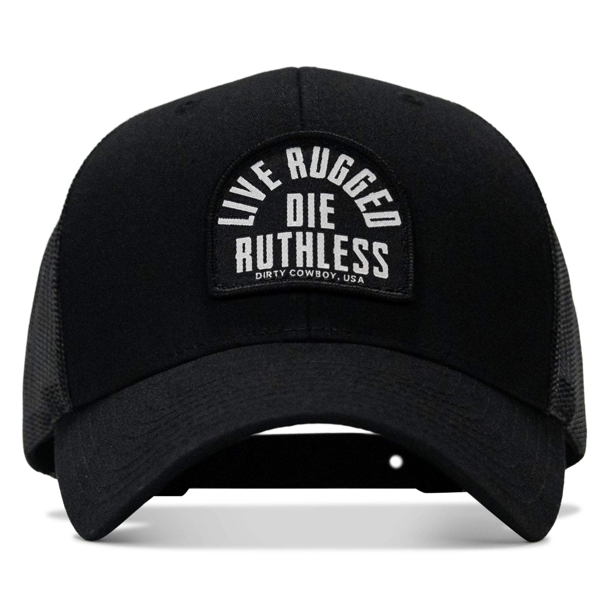 Live Rugged. Die Ruthless Patch Snapback Hat - DIRTY COWBOY USA - Flyclothing LLC