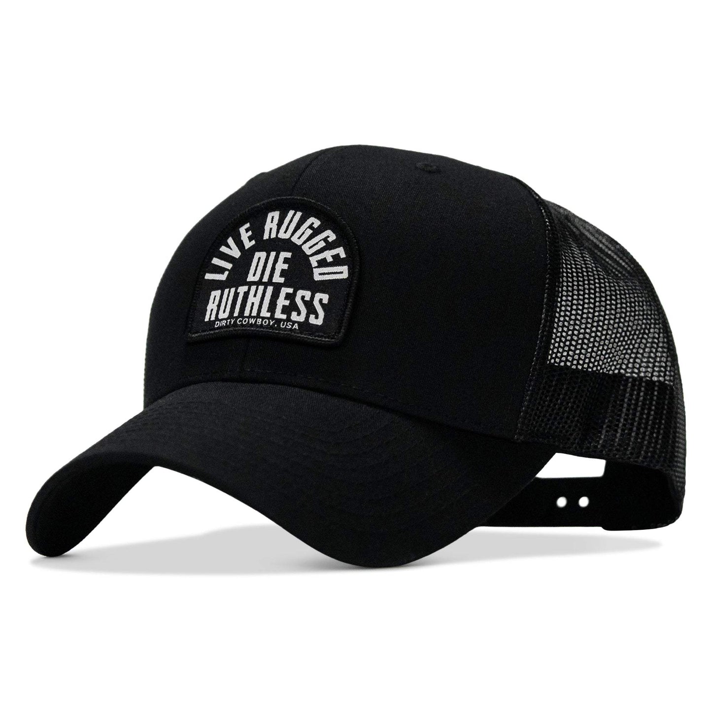 Live Rugged. Die Ruthless Patch Snapback Hat - DIRTY COWBOY USA - Flyclothing LLC