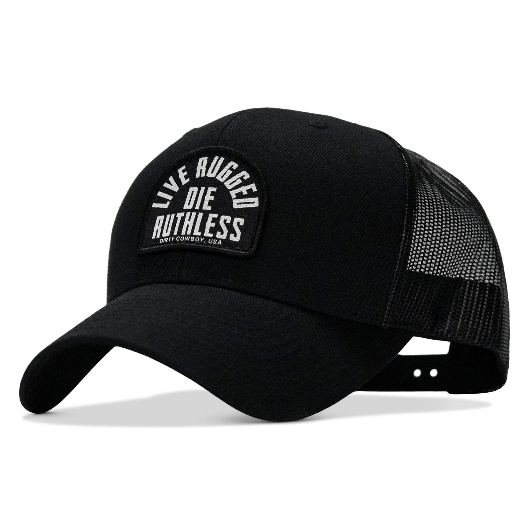 Live Rugged. Die Ruthless Patch Snapback Hat - DIRTY COWBOY USA - Flyclothing LLC