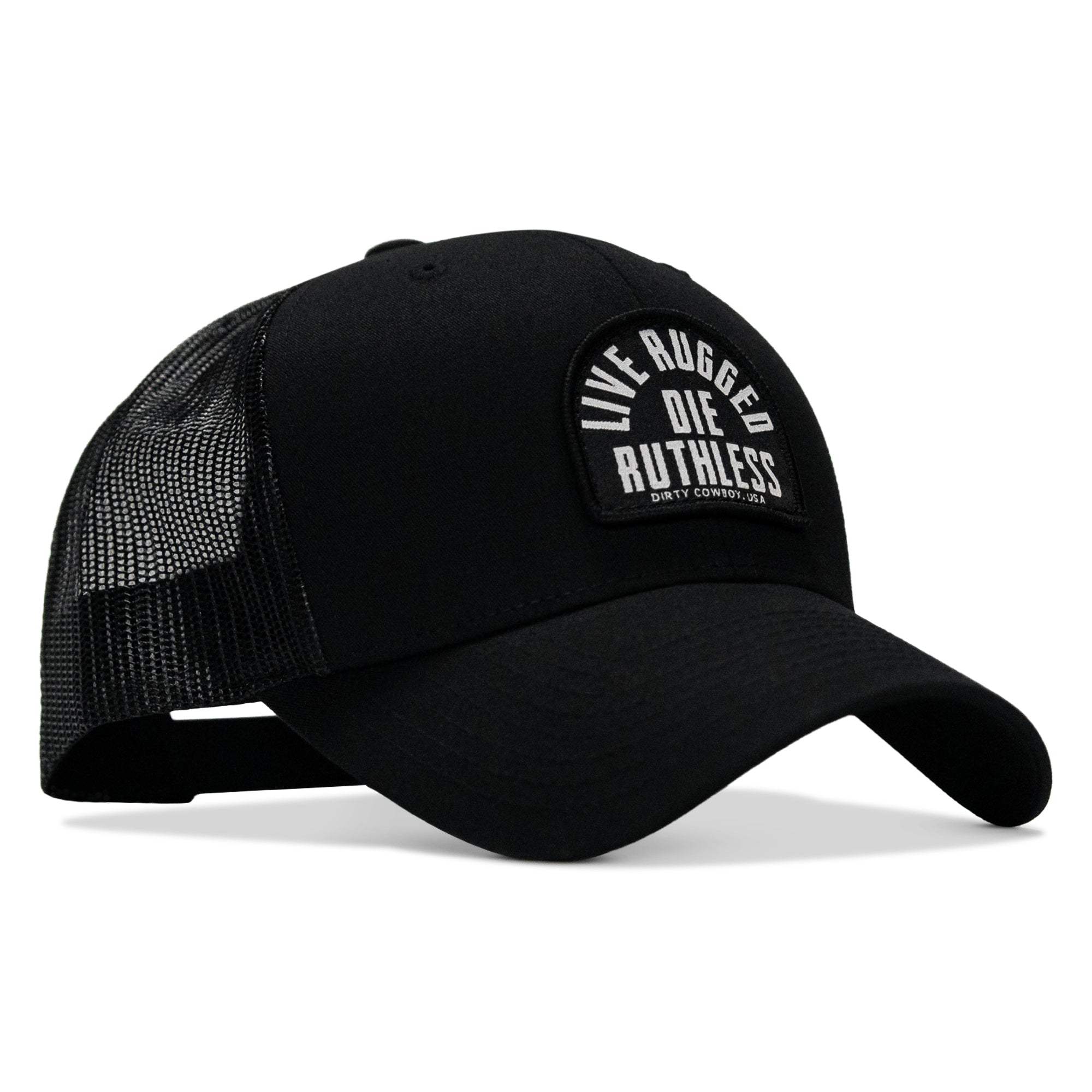 Live Rugged. Die Ruthless Patch Snapback Hat - DIRTY COWBOY USA - Flyclothing LLC