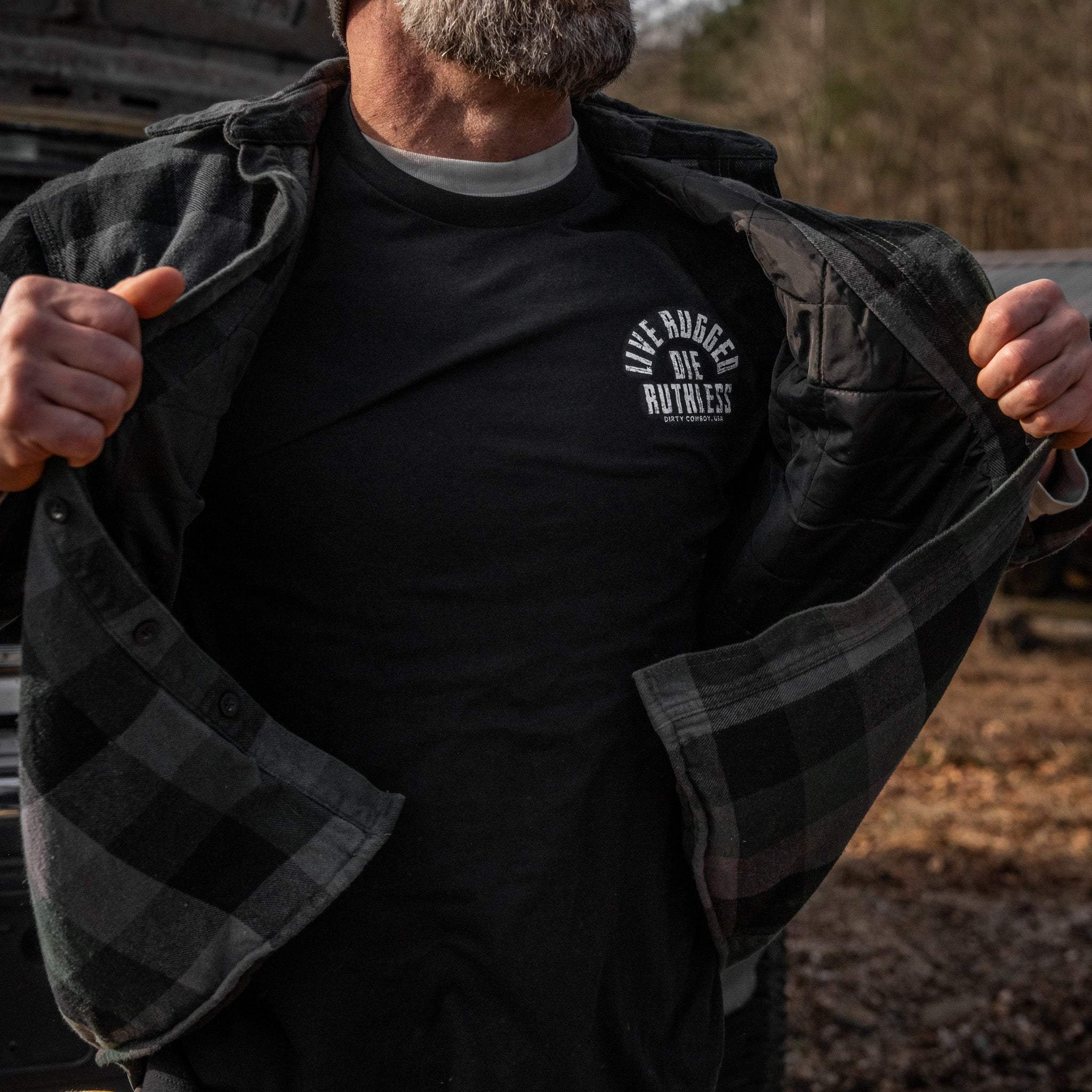Live Rugged Die Ruthless Men's T-Shirt - DIRTY COWBOY USA - Flyclothing LLC