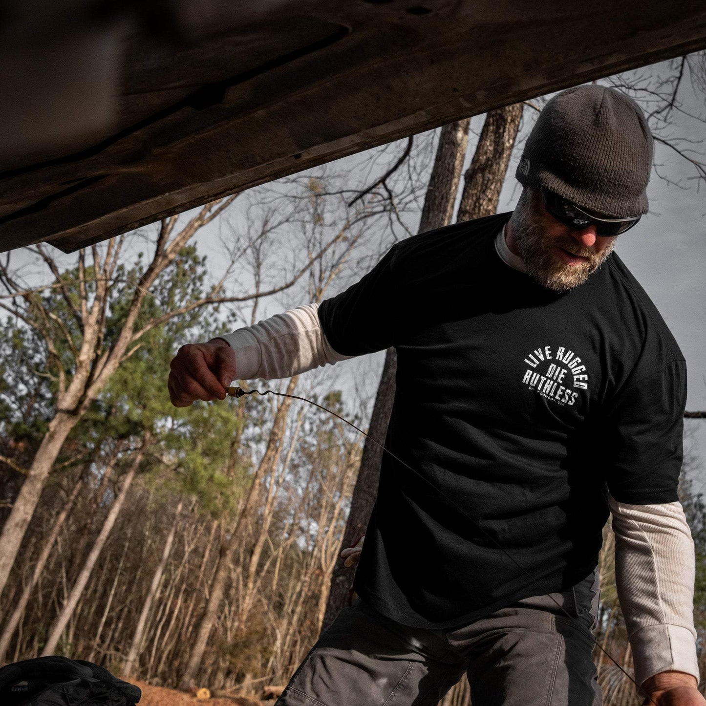 Live Rugged Die Ruthless Men's T-Shirt - DIRTY COWBOY USA - Flyclothing LLC