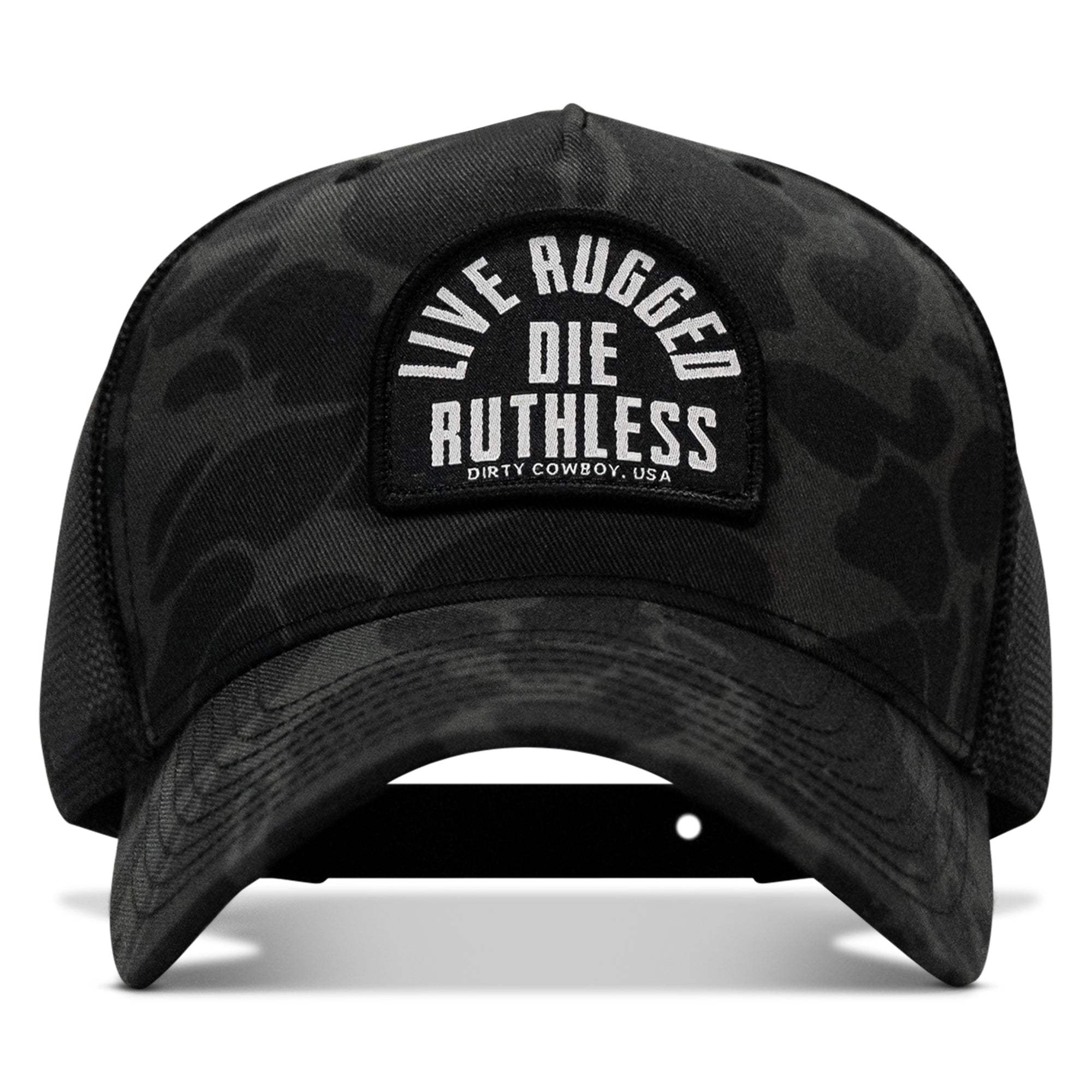 Live Rugged. Die Ruthless Patch Snapback Hat - DIRTY COWBOY USA - Flyclothing LLC