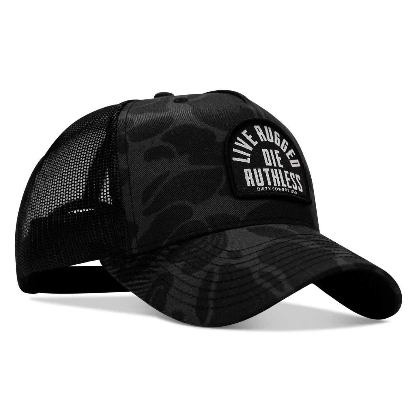 Live Rugged. Die Ruthless Patch Snapback Hat - DIRTY COWBOY USA - Flyclothing LLC