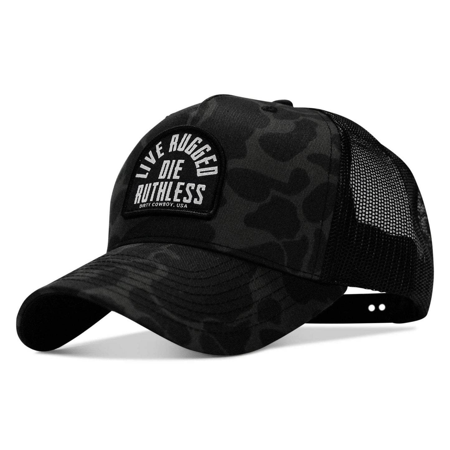 Live Rugged. Die Ruthless Patch Snapback Hat - DIRTY COWBOY USA - Flyclothing LLC