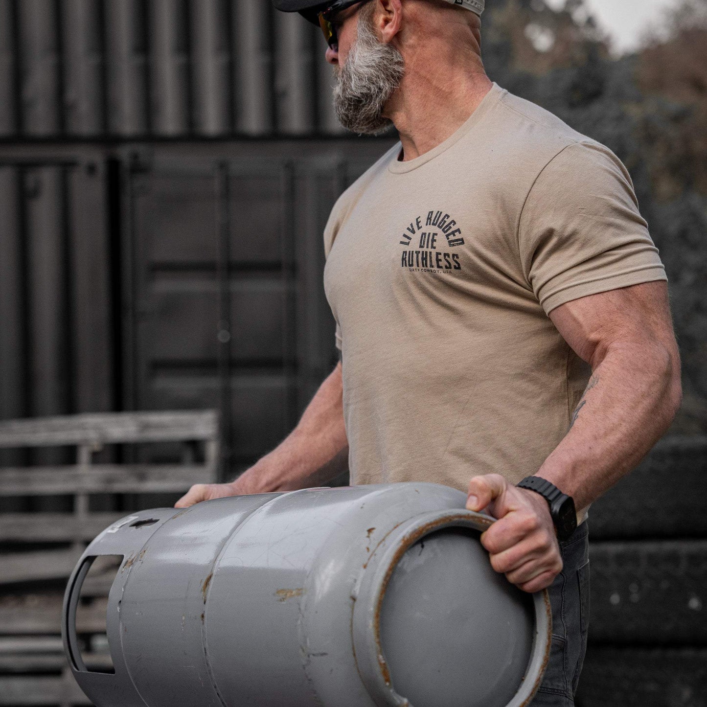 Live Rugged Die Ruthless Men's T-Shirt - DIRTY COWBOY USA - Flyclothing LLC